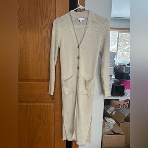Women's Cream Cardigan Sweater